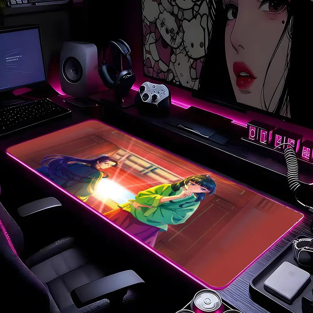 

Аниме The Apothecary Diaries Maomao Коврик для мыши Коврик для мыши HD Печать Компьютерные геймеры Запирающийся край Нескользящий коврик для мыши RGB XXL90x40c