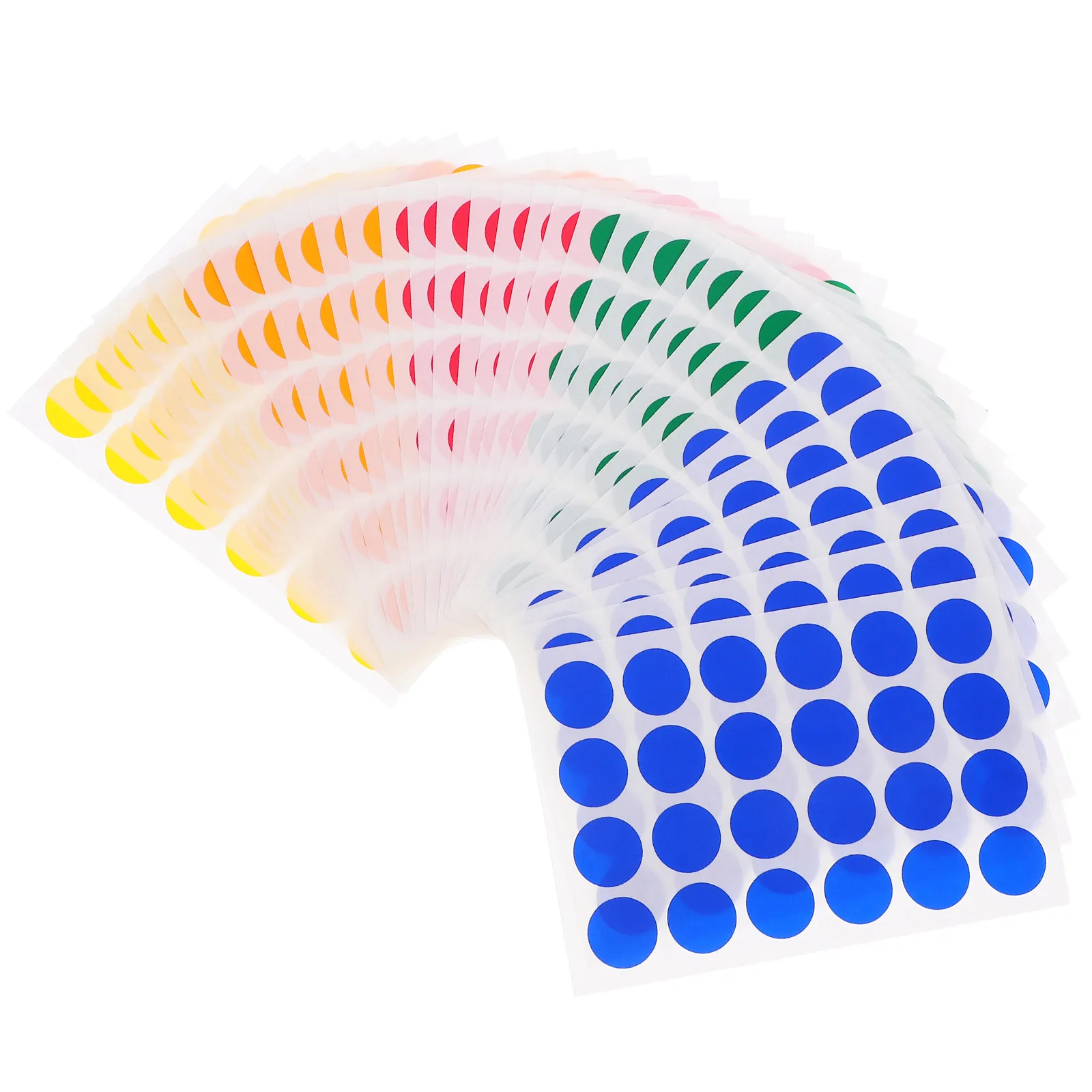 

720Pcs Colored Dot Stickers Self Adhesive Round Color Coding Labels for Scrapbooking Paper Crafts Organization
