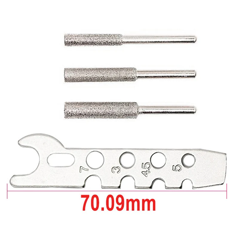 Accessorio per utensili per rettifica seghettato a catena per sega elettrica con aste per lucidatura a dente per sega per smerigliatrice elettrica
