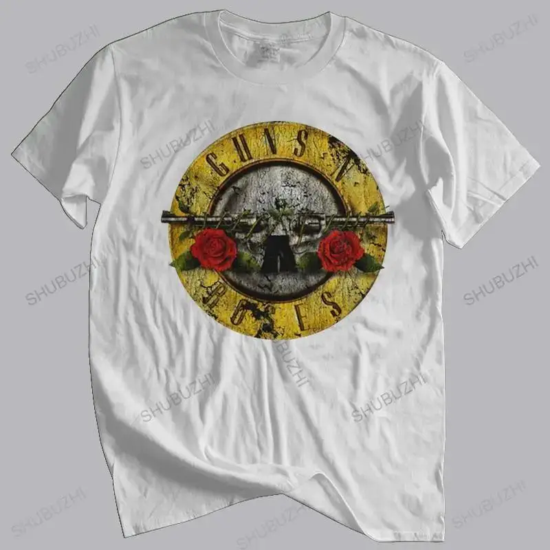 Womens T Shirt Summer Men Tshirt Guns N Roses Bullet Logo Rock Brand Tee-shirt Plus Size Cotton Tops Summer Fahsion Streetwear