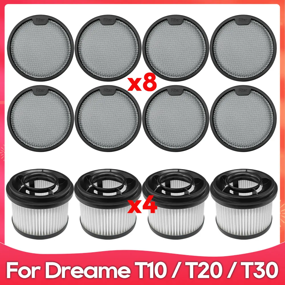 Compatible For Dreame T10, T20, T20 Pro, T30, T30 Neo, R10, R10 Pro, R20, Xiaomi G9 G10 Parts Accessories Front HEPA Filter