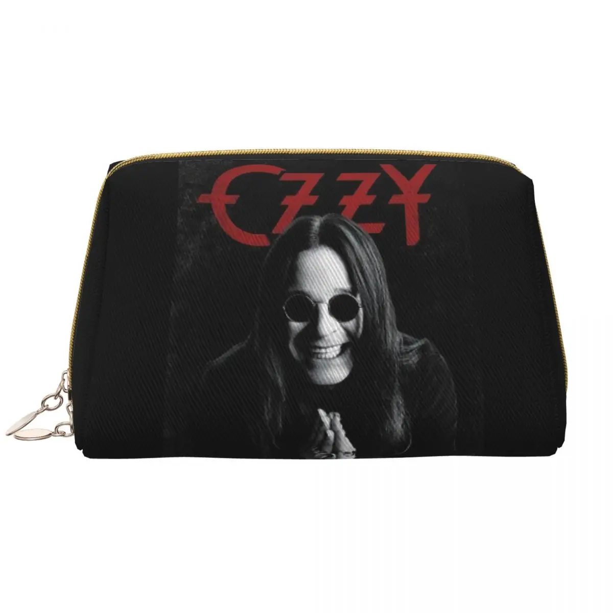 Custom Ozzy Osbourne Heavy Metal Rock Music Singer Cosmetic Bag for Women Makeup Toiletry Organizer Lady Beauty Storage Dopp Kit