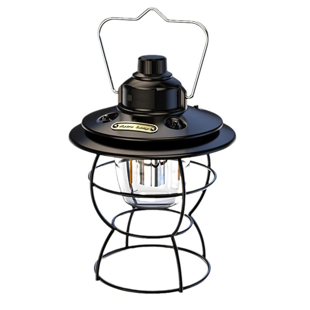 Retro Outdoor LED Light Three Modes Of Energy-saving Lighting Portable Waterproof And Dustproof Camping Light 2000mAh