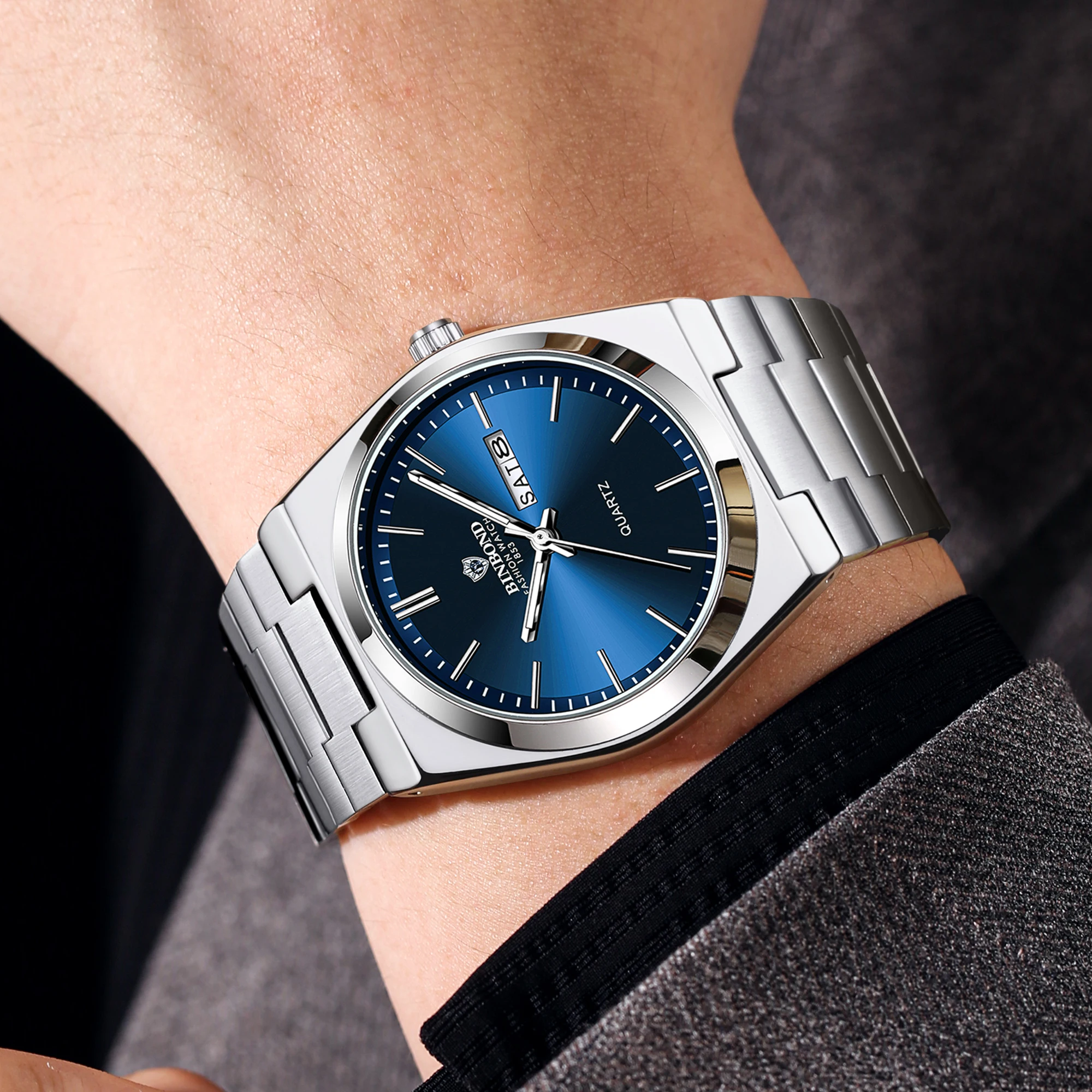 BINBOND Original Quartz Wristw - Smartwatch Luxury Watches For Men review and price