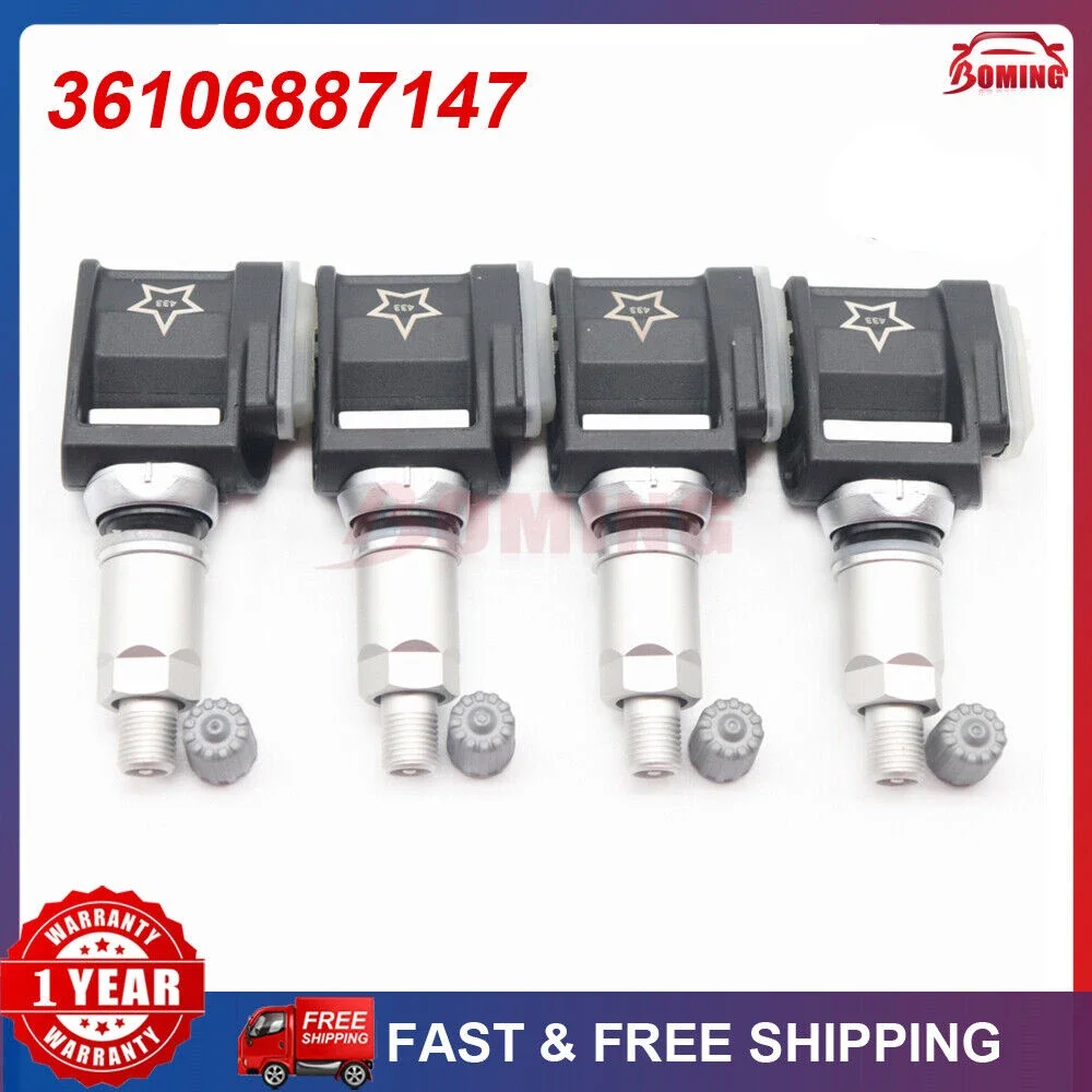 

36106887147 For BMW 5 6 7 8 X3 X4 X5 X7 FOR ROOL ROYCE Phantom Cullinan 2001-2019 433Mhz Car TPMS Tire Pressure Sensor