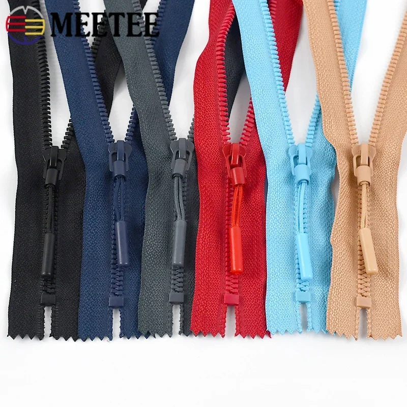 2/5/10Pcs 5# 5/18/25cm Close-End 40-80cm Open-End Resin Zipper for Sewing Bag Clothes Zips Repair Kits DIY Garment Accessories