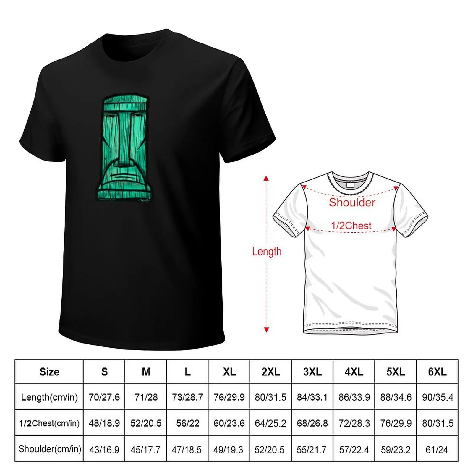 Moai Tiki Tshirt Design T-Shirt summer shirt shirts graphic tee fashion shirts shirts men
