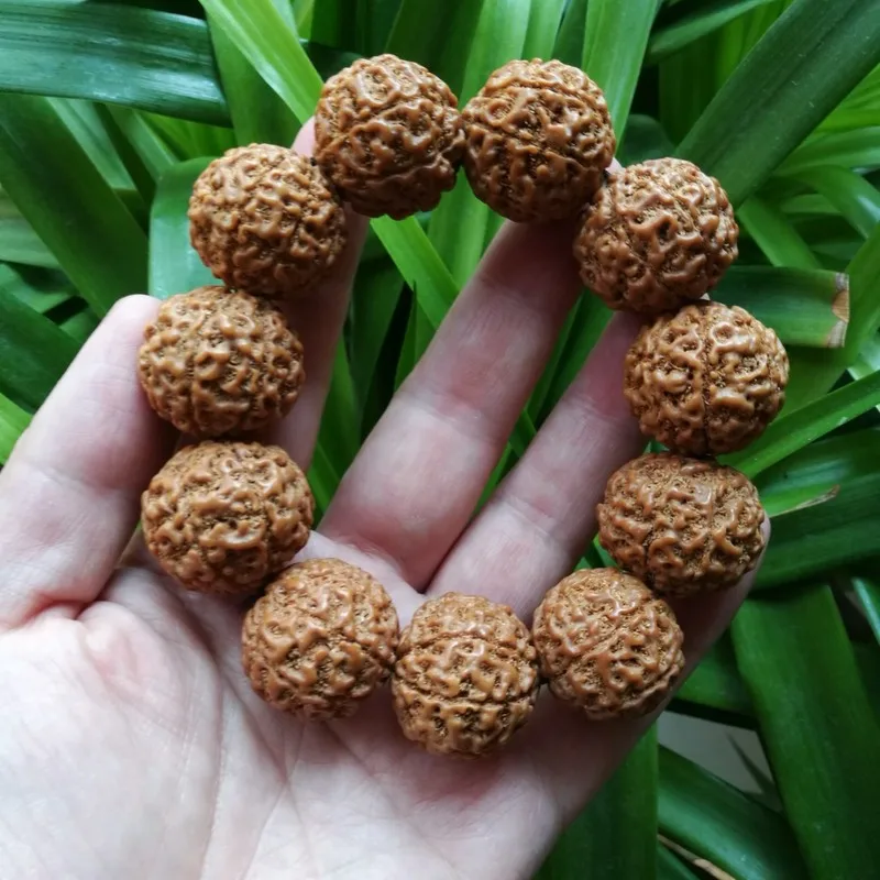Large Original Yellow Full Flesh Red Skin Eight-Petal Bracelet Bodhi Seed Golden Brac