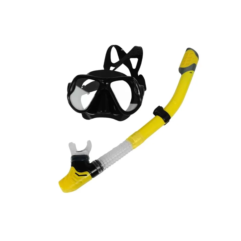 

Silicone soft underwater easy breathing scuba diving tude full dry snorkel diving equipment glasses