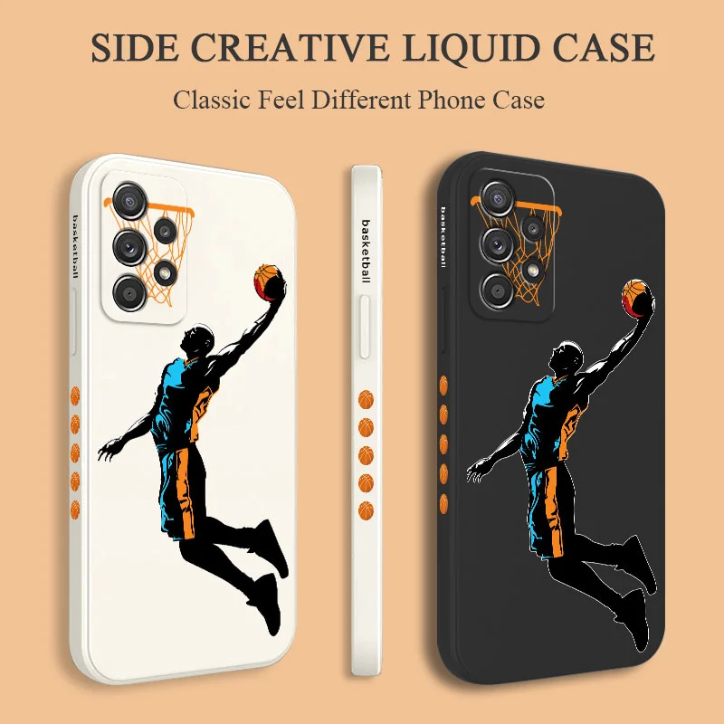 Wild Basketball Case For Samsung A54 A34 A24 A73 A53 A33 A23 A13 A03 A72 A52 A52S A32 A12 A22 A04S A04 A15 A25 A35 A55 4G 5G