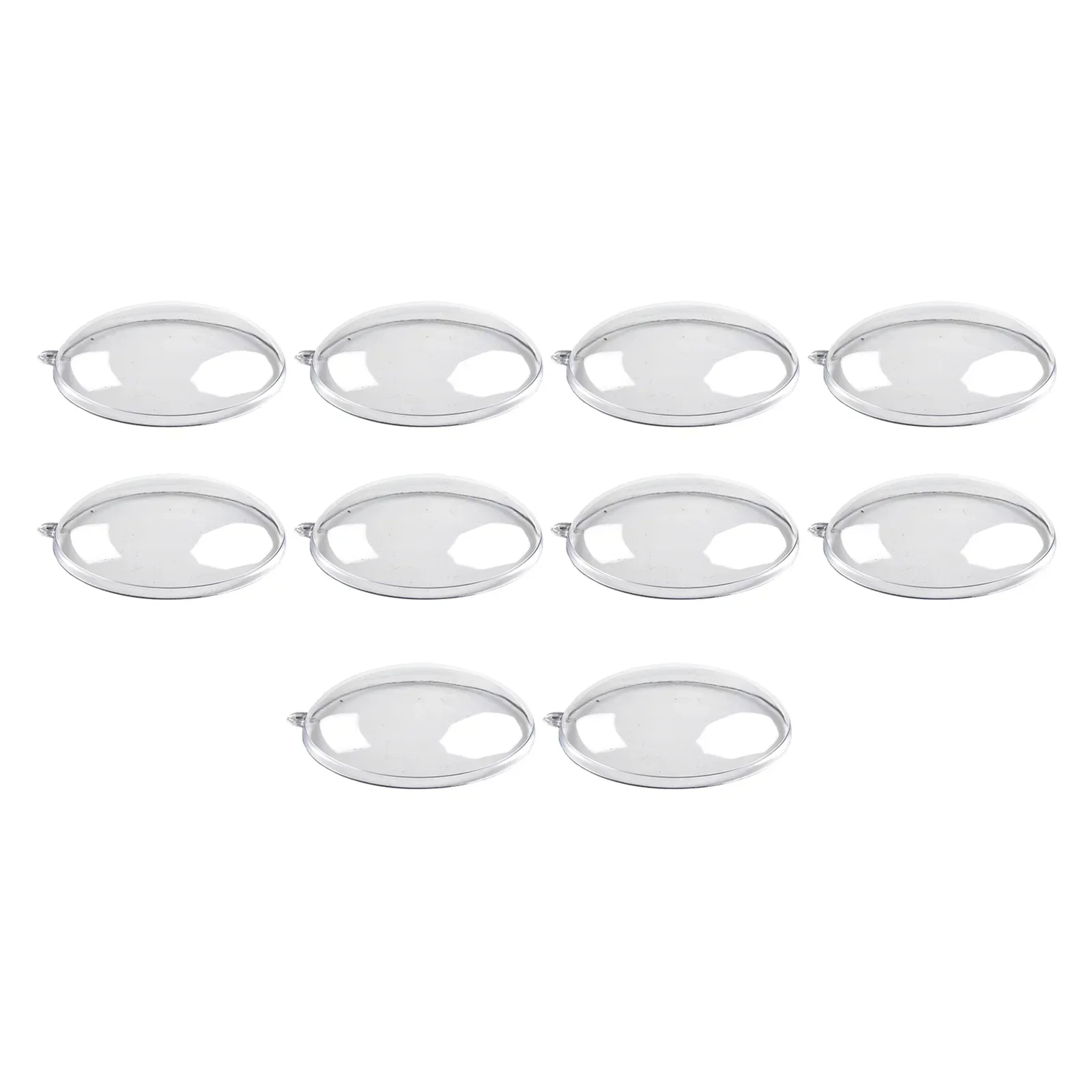 10Pcs Fillable Clear Flat Ball Home Decor Wedding Candy Christmas Patry Photo DIY Ideas Ornament Garden Bauble Jewelry Gifts Box