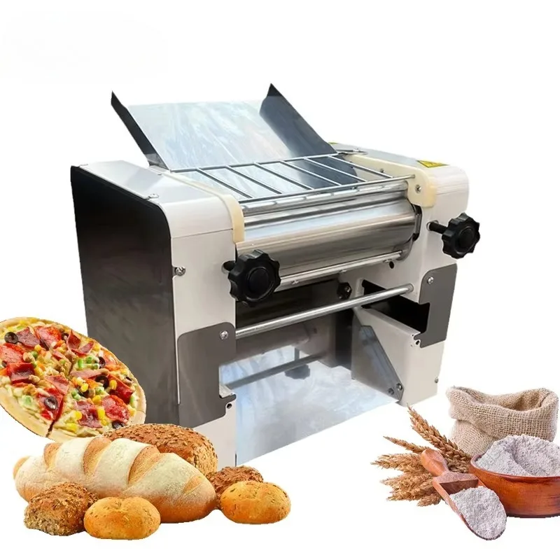 Commercial electric manual automatic  tabletop croissant dough sheeter machine for dough rolling folding machine sale