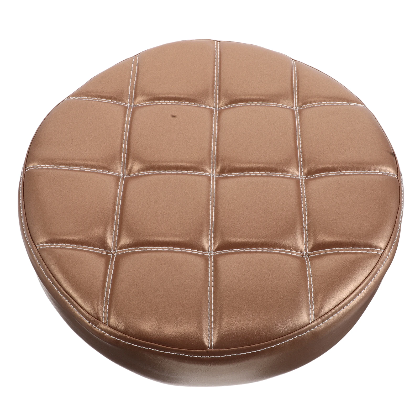 

Round Stool Panel Seat Cushion Replacement Padded Bar Stool Comfortable Restaurant Chair Cover Office Golden