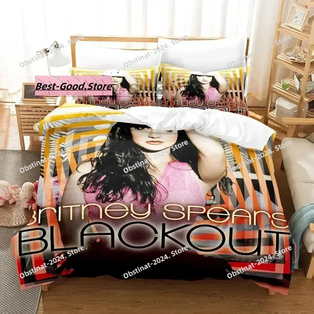 2023 Britney Spears Bedding Set Printed Bed Set With Pillowcase Bed Duvet Cover Soft Single Double Queen Super King Size Bedroom
