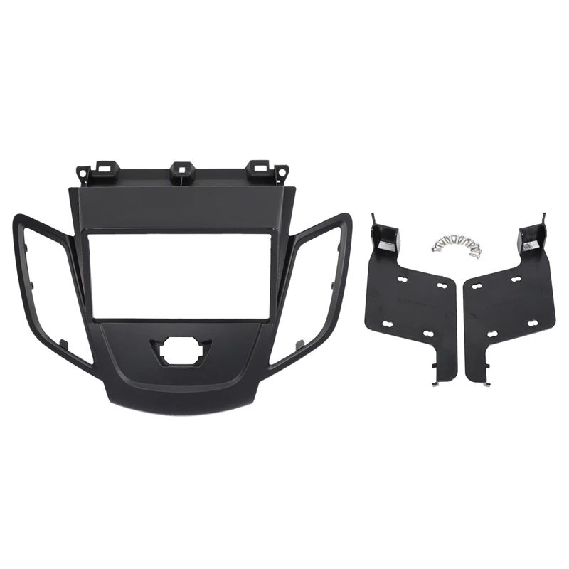 

Double Din Radio Fascia For FORD Fiesta 2008-2017 Panel Dash Mount Installation Trim Kit Face Black Frame GPS