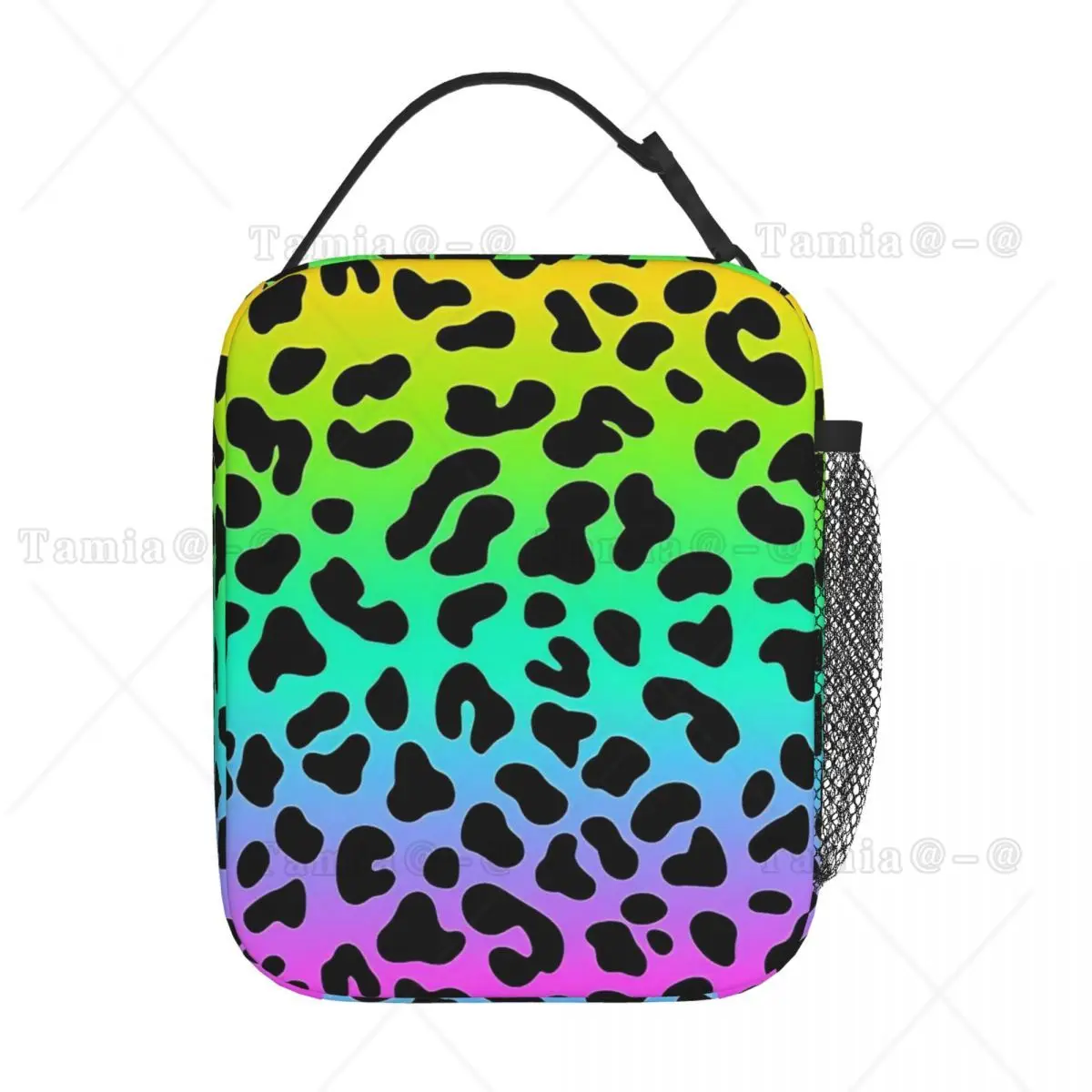 Colorful Wild Leopard Skin Animal Pattern Insulated Lunch Bag for Women Kids Leakproof Food Boxes Thermal Lunch Box Tote