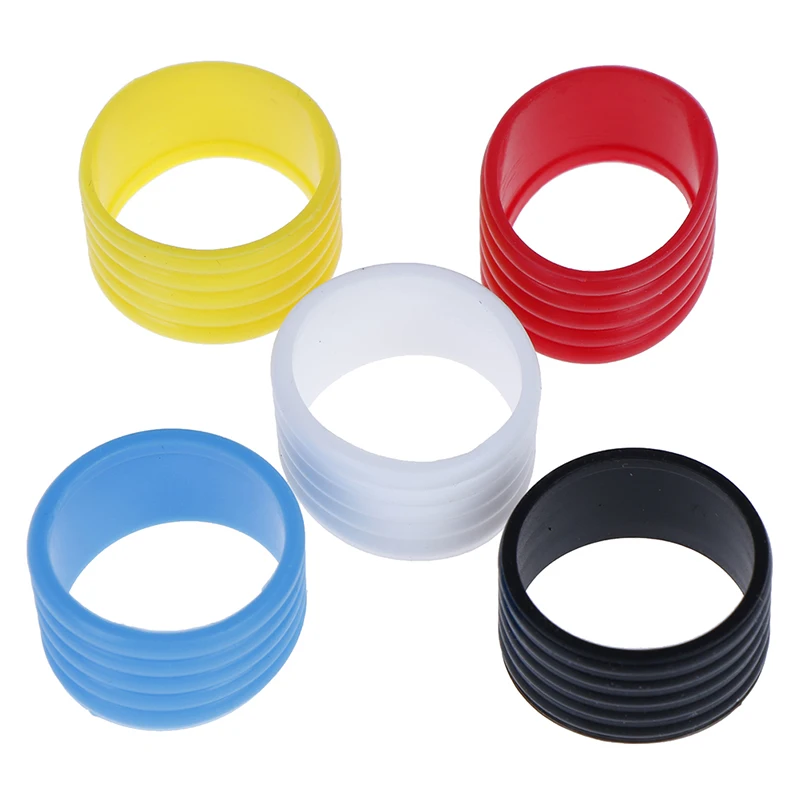 4pcs Stretchy Tennis Racket Handle\'s Rubber Ring Tennis Racquet Band Overgrips