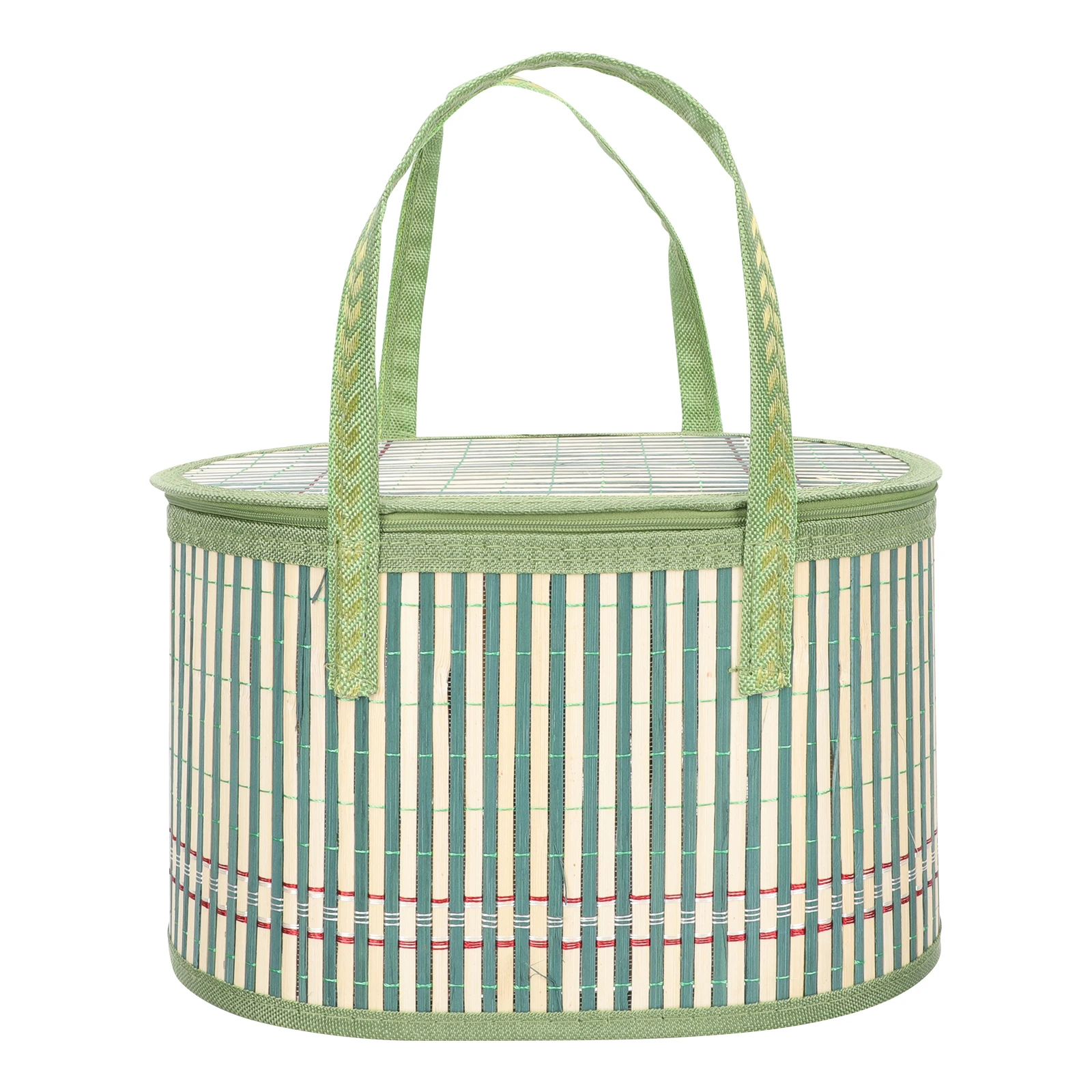 

Bamboo Basket Crabs Storage Moon Cake Wooden Fruit Woven Gift Packing Hand-woven with Lid Egg