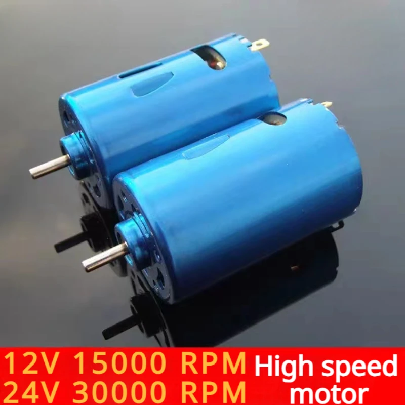RS-550 silnik DC 12V 24V 30000RPM wysoka prędkość duży moment obrotowy RC Model łodzi samochodu DIY