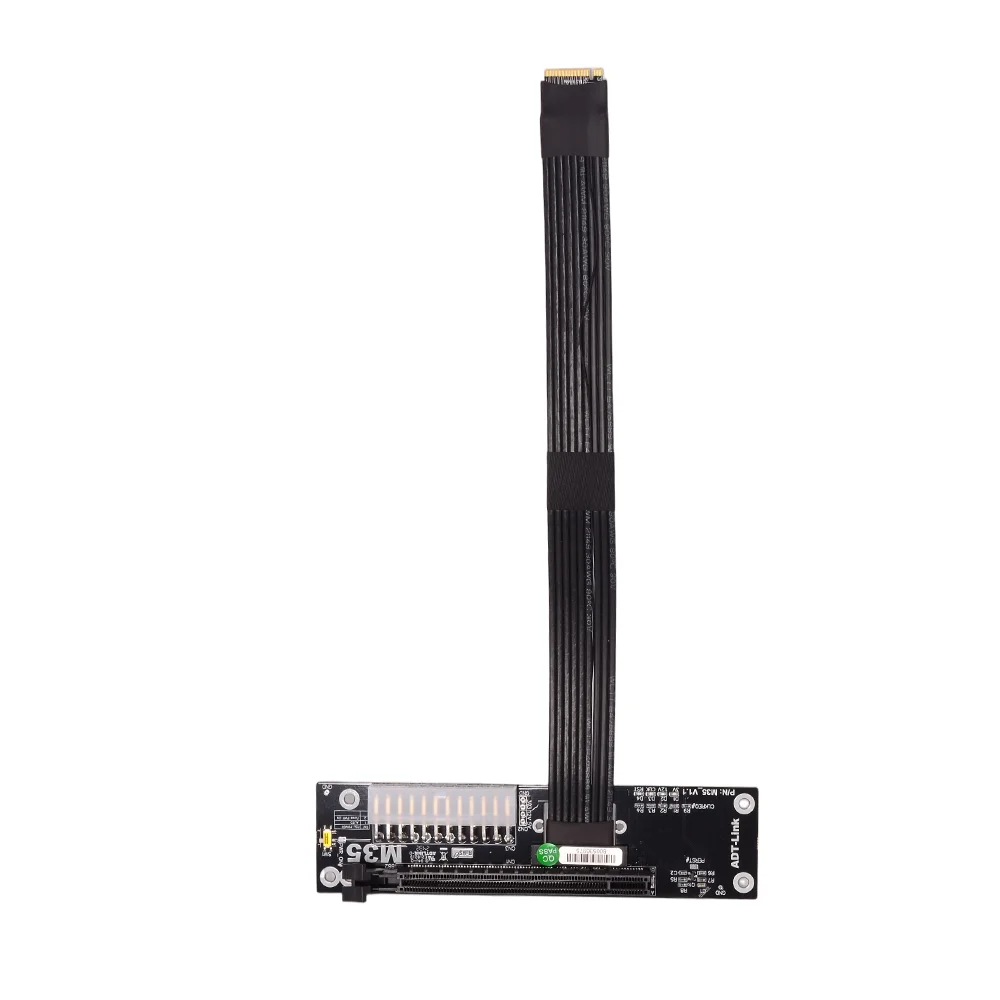 EGPU GEN4 M.2 NVMe GPU Dock PCIe 4.0 X4 High Speed PC Notebook Laptop To External Graphics Video Card M2 M Key To PCI-E X16 25cm
