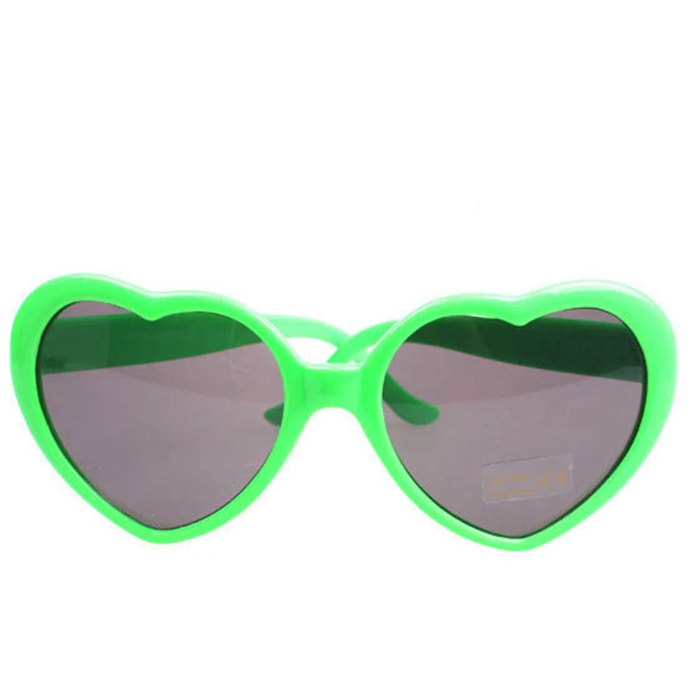 6 uds gafas de sol de fiesta en forma de corazón gafas duraderas ligeras creativas de moda para regalos de excursión en la playa gafas de sol