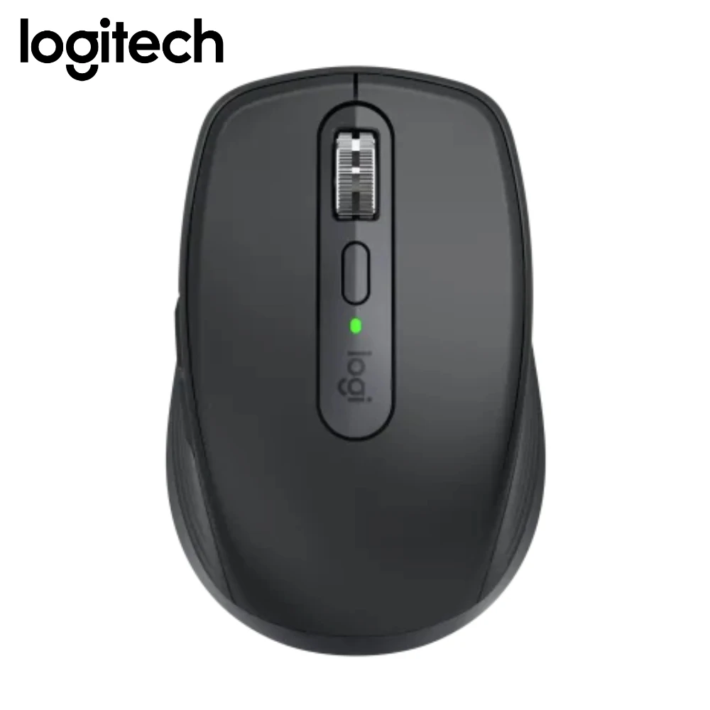 Logitech MX Anywhere 3S Mouse Nirkabel Sensor 8K DPI Klik Senyap Gulir Cepat Ringkas Portabel Hitam Putih Pink