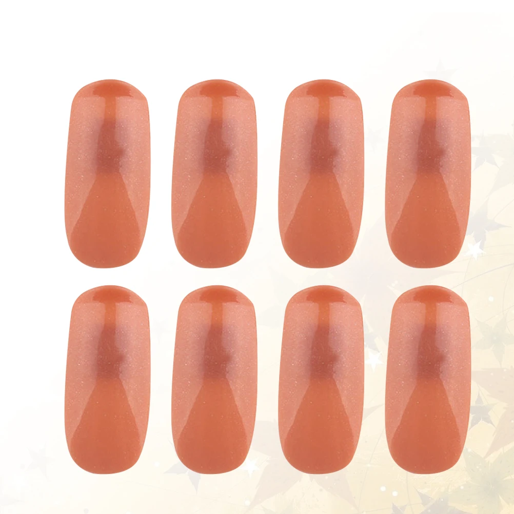 

200 Pcs Fake Nails Practice Tips Artificial Fingernails Accessories Nail Art Training Sticker Durable Long Use Salon Beginners