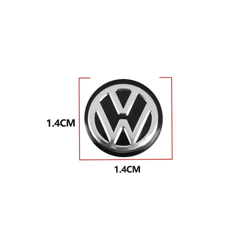 14 mm naklejki na kluczyk zdalnego sterowania Emblemat Akcesoria samochodowe Stylizacja Do Volkswagen MK7 MK6 MK5 Ibiza Leon FR 2 Aztec Golf-4 5 6 7