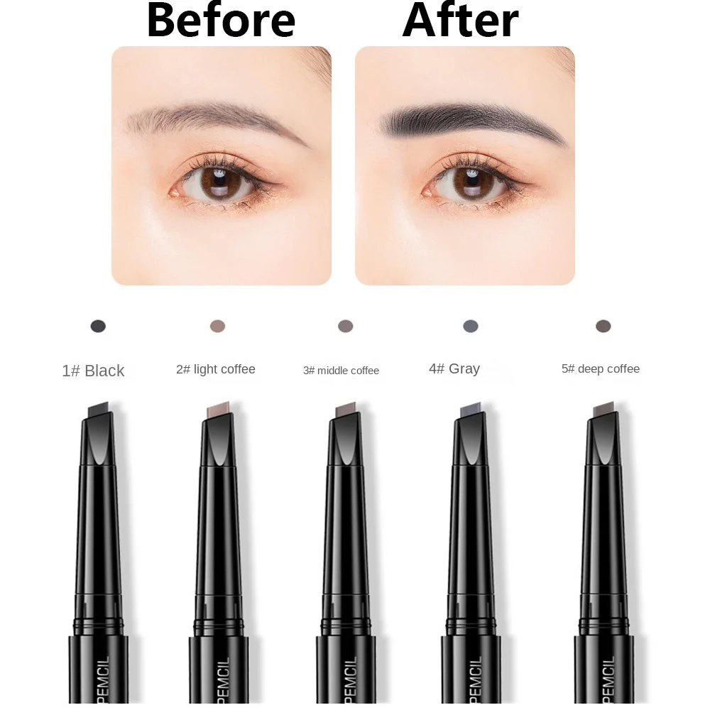 

Makeup Tool Double Head Eyebrow Pen Waterproof Longlasting Eyebrow Enhancer Women Natural Eyebrow Pencil Cosmetic Beginner