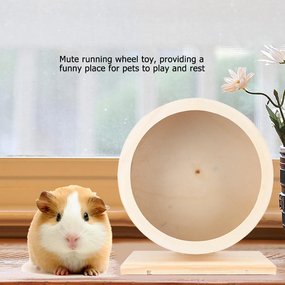 Hamster House Hamster  Hamster Small Pets Wooden House Funny Wheel Running Rest  Playing Exercise  Wooden Hamster