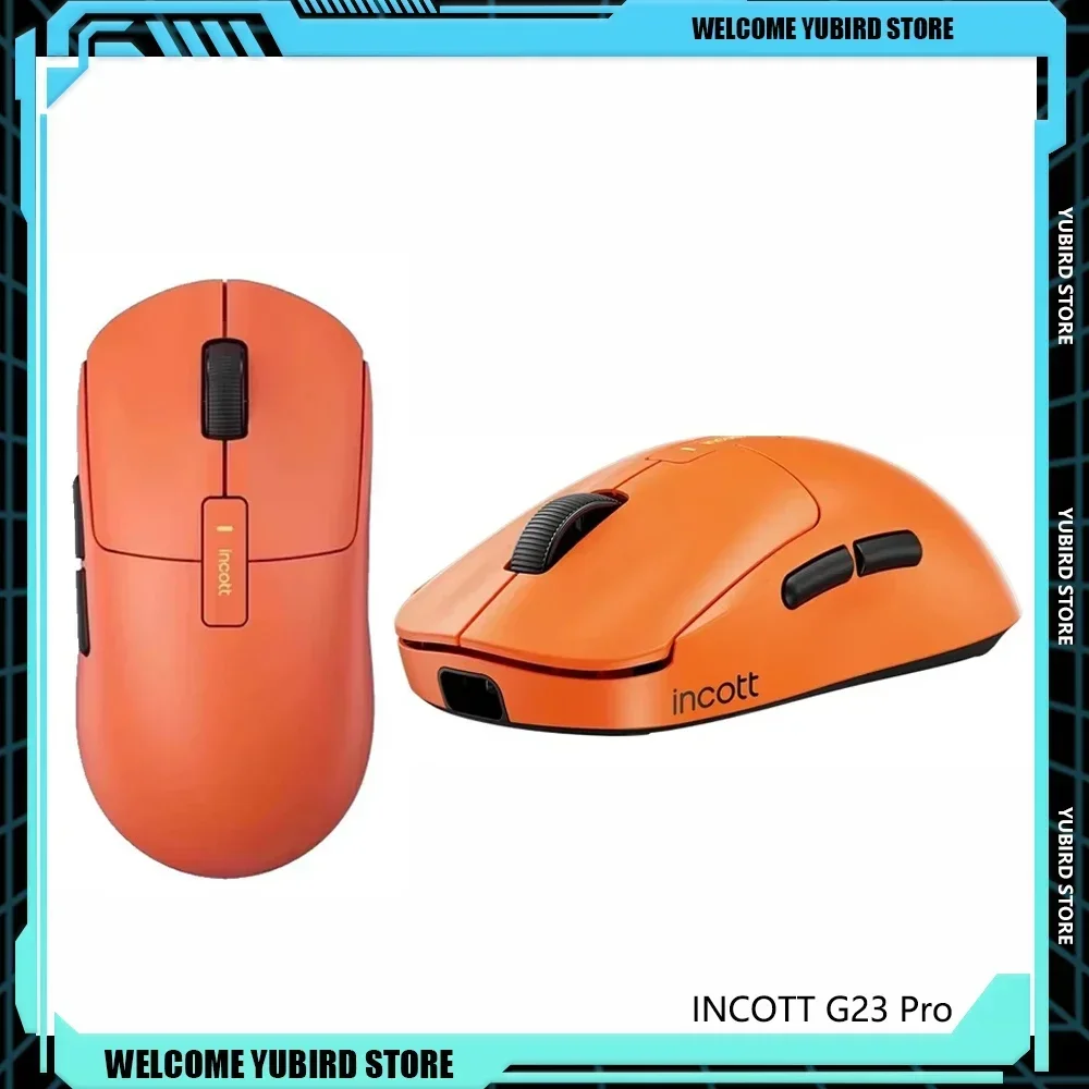 Incott G23 Pro Sensor Fast Charge Wireless Mouse 8k Dual Mode Bluetooth Customize Gaming Mice Ergonomics Gamer Accessories Gifts