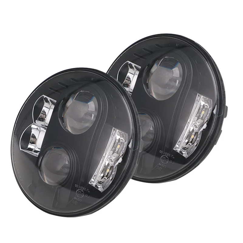 2X For Lada Niva 4x4 7Inch H4 LED Headlight Hi/Lo for Jeep Wrangler Lada Niva 4x4 Offroad Driving Lights For Land Rover 90/110