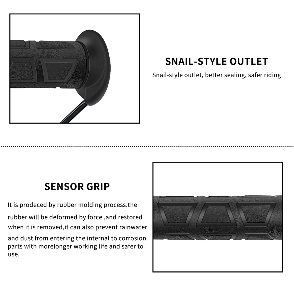 22mm Motorcycle Hand Heated Grips 3 Gear Scooter Bar Hand Warmer Temperature Regulation Motorcycle Heating Handlebar Waterproof
