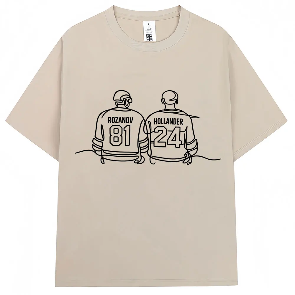 Heated Rivalry Shane Hollander‌ Ilya Rozanov T Shirts Men Women Fashion Y2k Popular T Shirt Cotton Oversized T-Shirts Fans Gifts