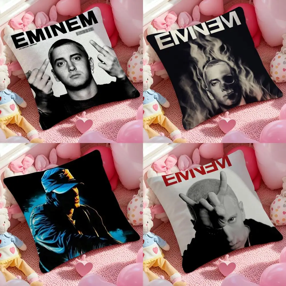 

Наволочка E-Eminem Mile в стиле хип-хоп, мягкая плюшевая ткань, двусторонняя печать, чехол для подушки, теплая зимняя наволочка для дивана