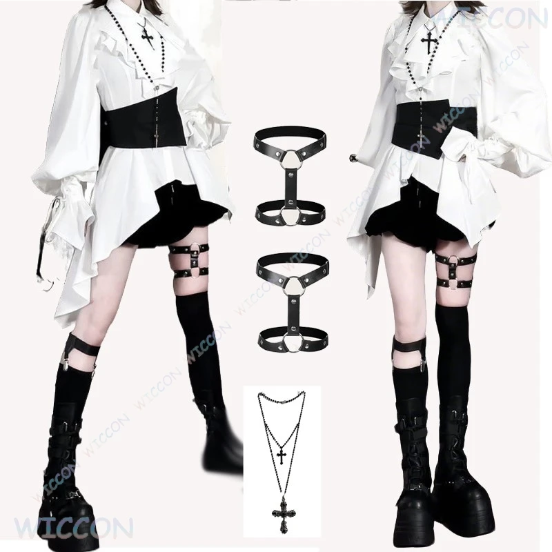 

Ouji Jirai Kei Outfit Gothic Clothes Women Outfit 2025 New Girls Fancy Retro Blouse Shorts Prince Style Three-Piece Set Japanese