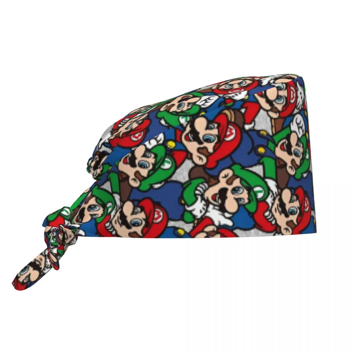 M-Marios juego de dibujos animados Scrubs Cap moda belleza mascota veterinario gorras quirúrgicas hombres mujeres mascota cuidado enfermería gorras de trabajo sombrero