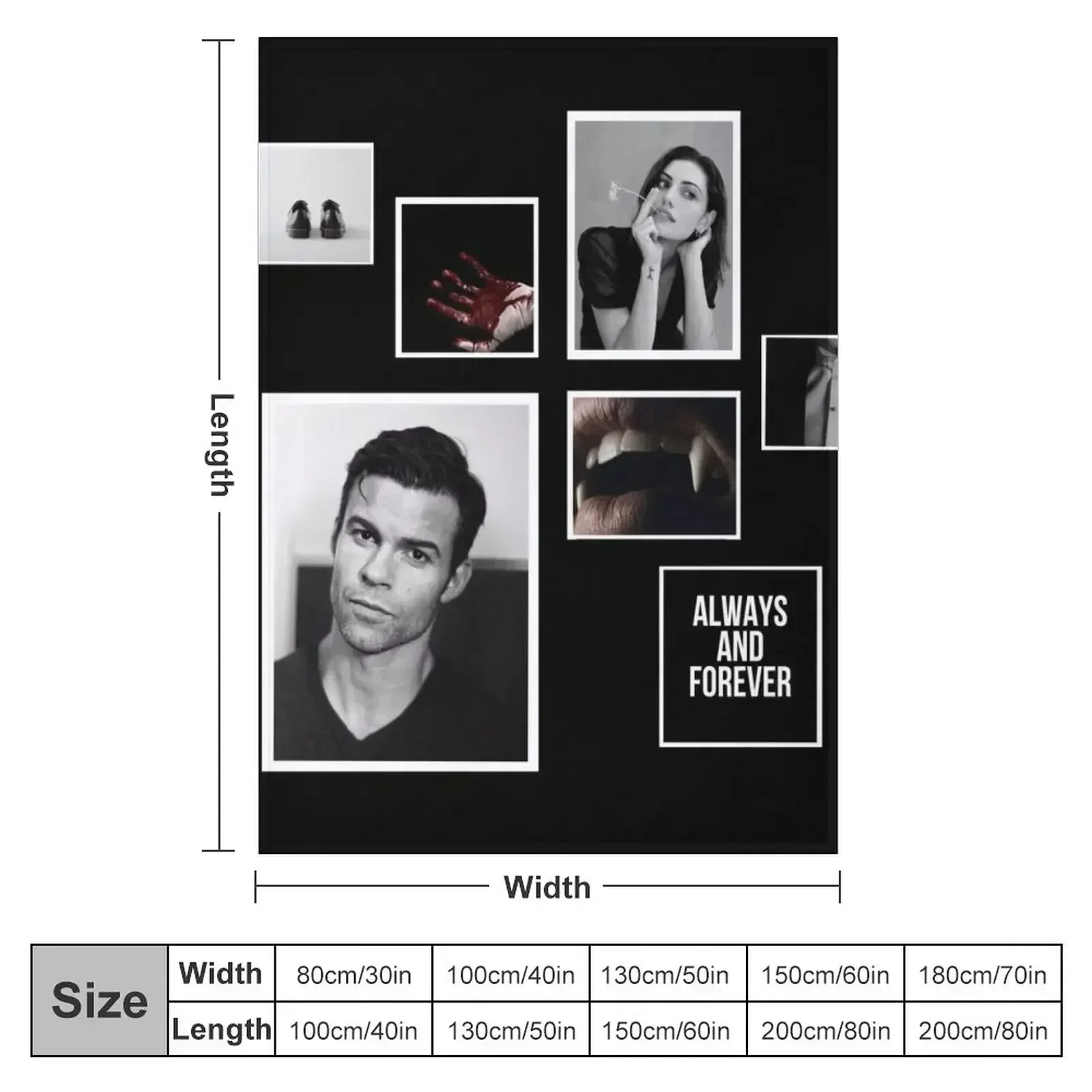 Elijah Mikaelson Throw Blanket Sofa Fashion Sofas Cute Picnic Camping Loose Blankets