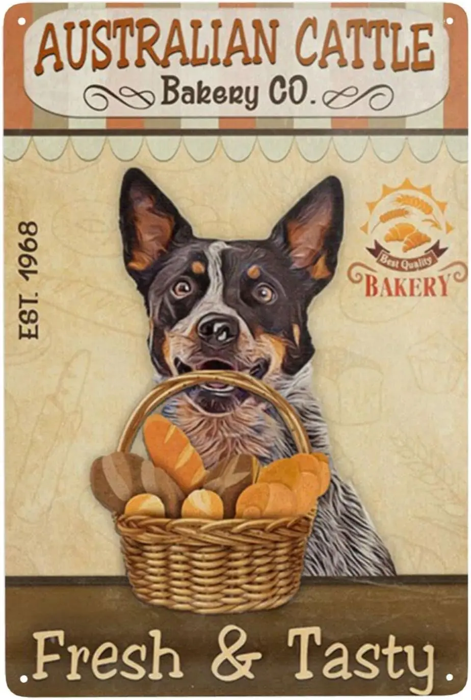

Metal Tin Sign Australian Cattle Dog Wall Decor Art for Cafe Bar Restaurant Supermarket Shop Best Gifts Id