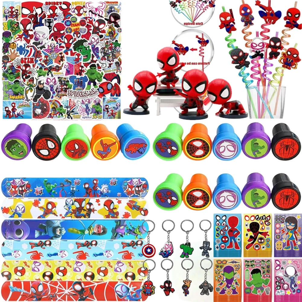 Spidey et ses incroyables amis faveurs de fête Spidey autocollant timbre enfant anniversaire pour garçons Spiderman fête faveur cadeaux d'anniversaire