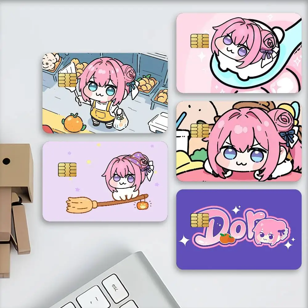 Game N-Nikke-S D-Doro-S Waterproof Card Stickers For Credit Cards Debit Cards And Transit Cards 4pcs