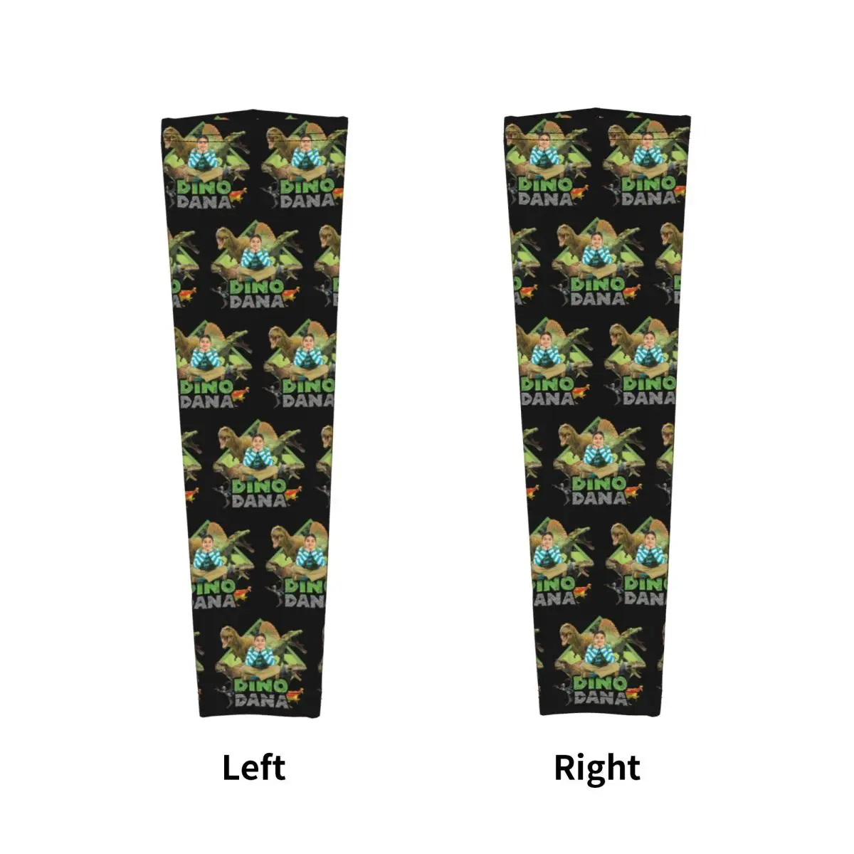 Dino Dana Echte Armstulpen für Herren und Damen, Sonne, UV-Schutz, Tattoo-Abdeckung, Sport, Kühlung, Radfahren