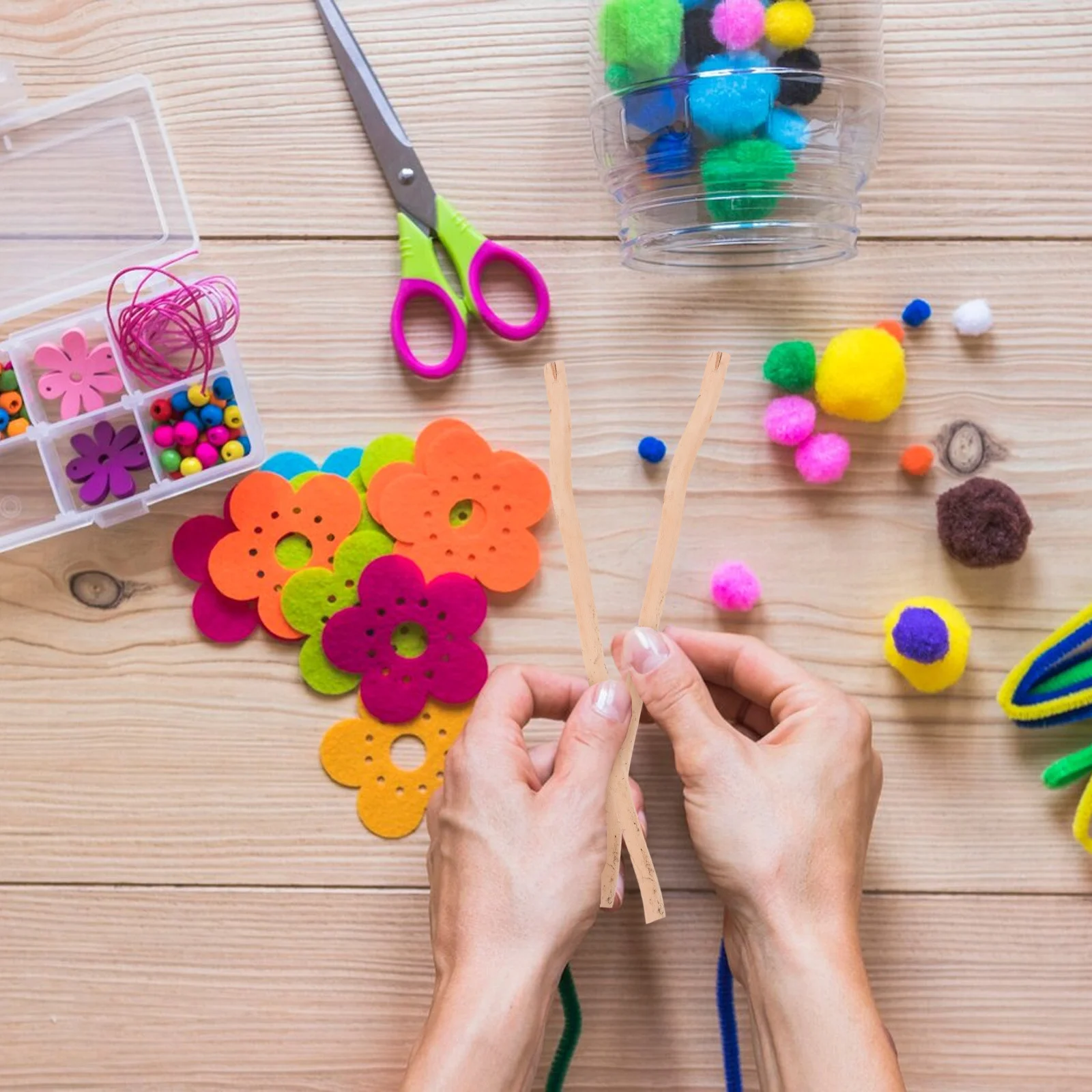 

50Pcs Natural Rustic Dried Wood Branches Craft Sticks for DIY Wood Projects Fairy Garden Decorations Photo Props Woodworking