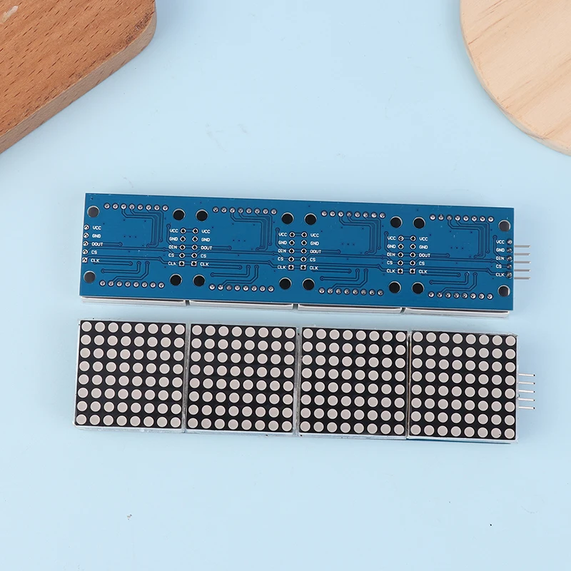MAX7219 Modulo a matrice di punti Modulo microcontrollore di controllo LH 4 in 1 Strumenti di visualizzazione