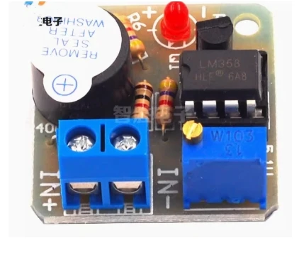 9V 12V Battery Anti-Over-Discharge Protection Board dengan Alarm Suara dan Lampu Anti-Lebih dari-Discharge Protection Module