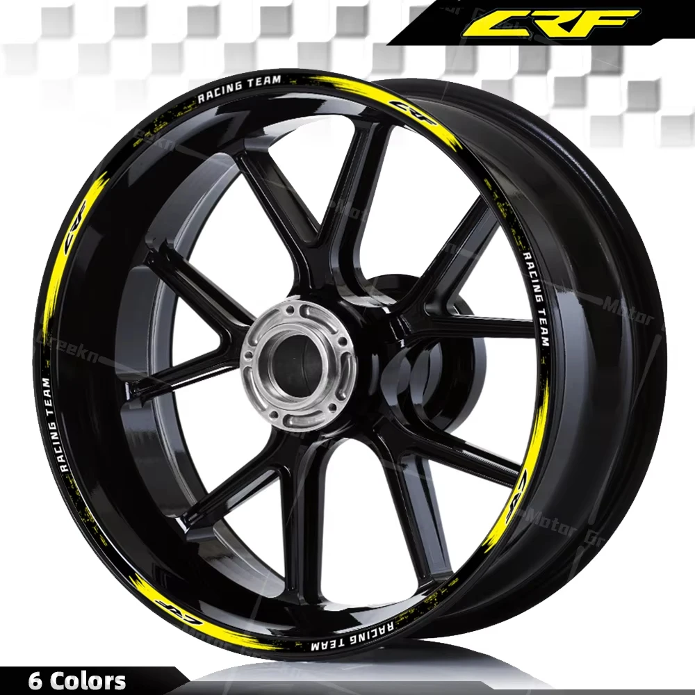 

Для CRF 150 125 450R 450X 450L 400RX 250R 250X 250F 250L 300L мотоциклетная светоотражающая наклейка на колесо, полосы, лента, наклейки на обод