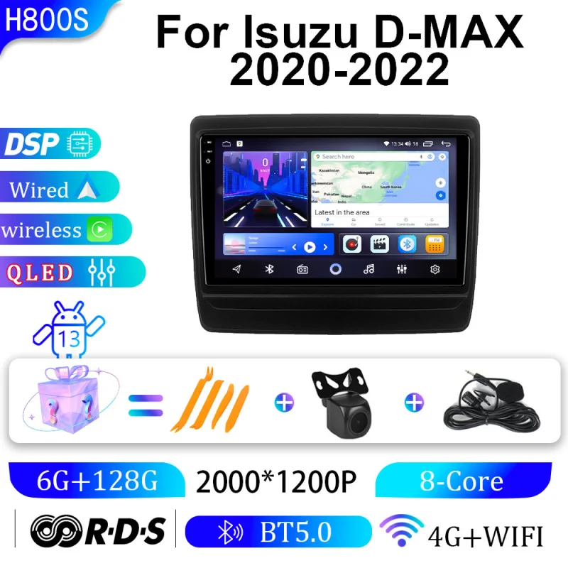 

For lsuzu D-MAX 20-22 Car Multimedia Player Android Car Player GPS WIFI Carplay 4G Car Radio Navigation Stereo Car Electronic