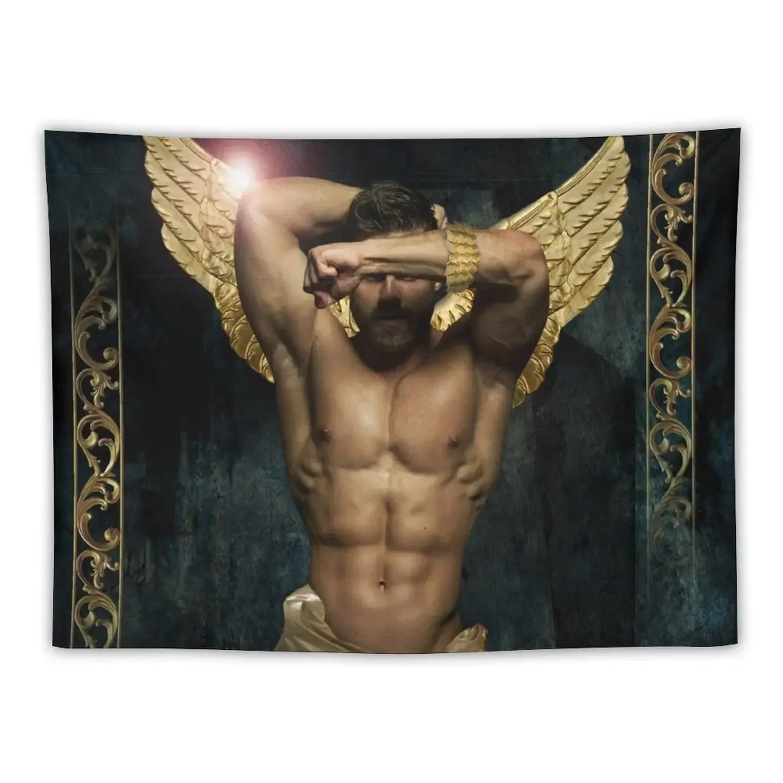 

gold man Tapestry Room Aesthetic Decor Decoration Pictures Room Wall Room Decor For Girls Wall Hanging Wall Tapestry