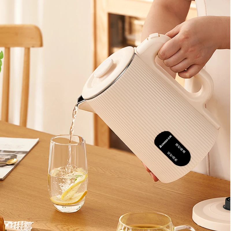 Chaleira elétrica de aço inoxidável de 1,8L - desligamento automático e garrafa térmica para manter aquecido para escritório/casa, panela de ebulição rápida sem BPA