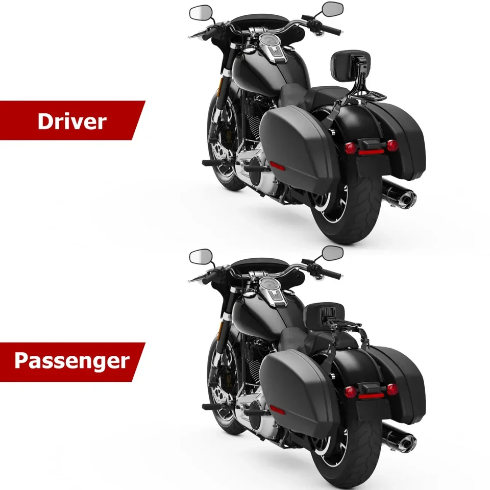 Adjustable Backrest Sissy Bar Sissybar Backrest Back Rest for Harley Low Rider FXLR Sport Glide 2018-2024